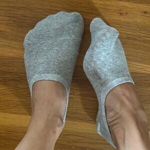 Gray ankle socks
